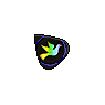 Rainbow Dove Guitar Pick